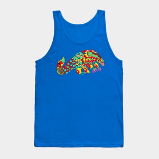 the pangolin in marvelous color pattern ecopop anteater Tank Top